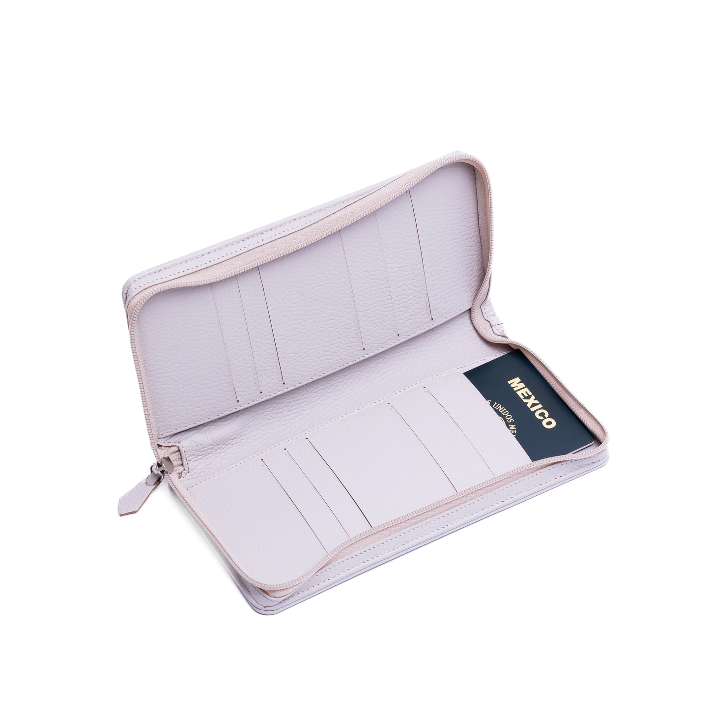 PORTAPASAPORTE DE 6 ZIPPER